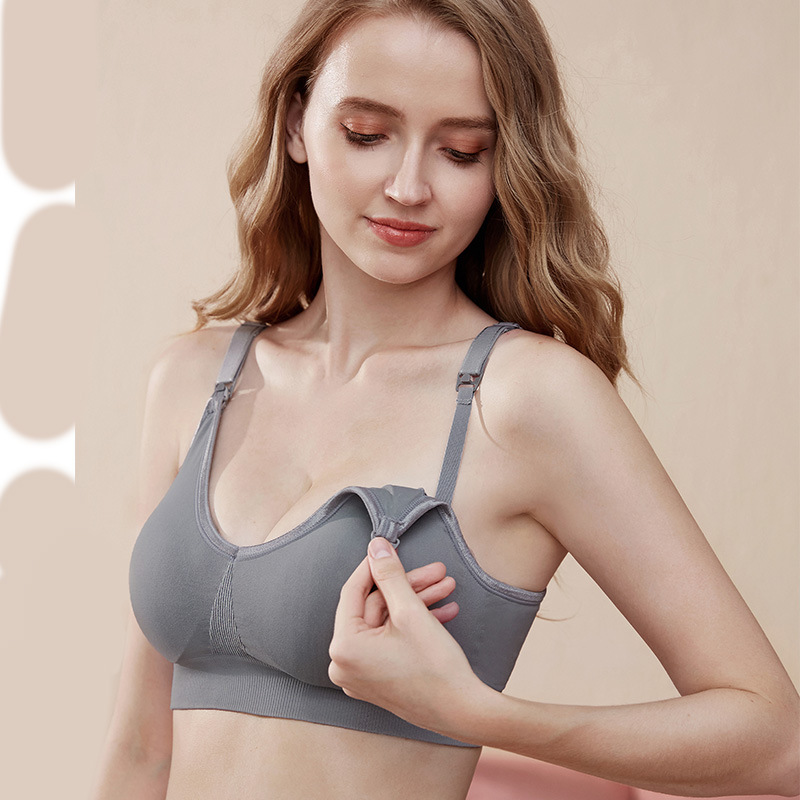 Nursing Bra Sleep - Reggiseno da allattamento senza cuciture, in