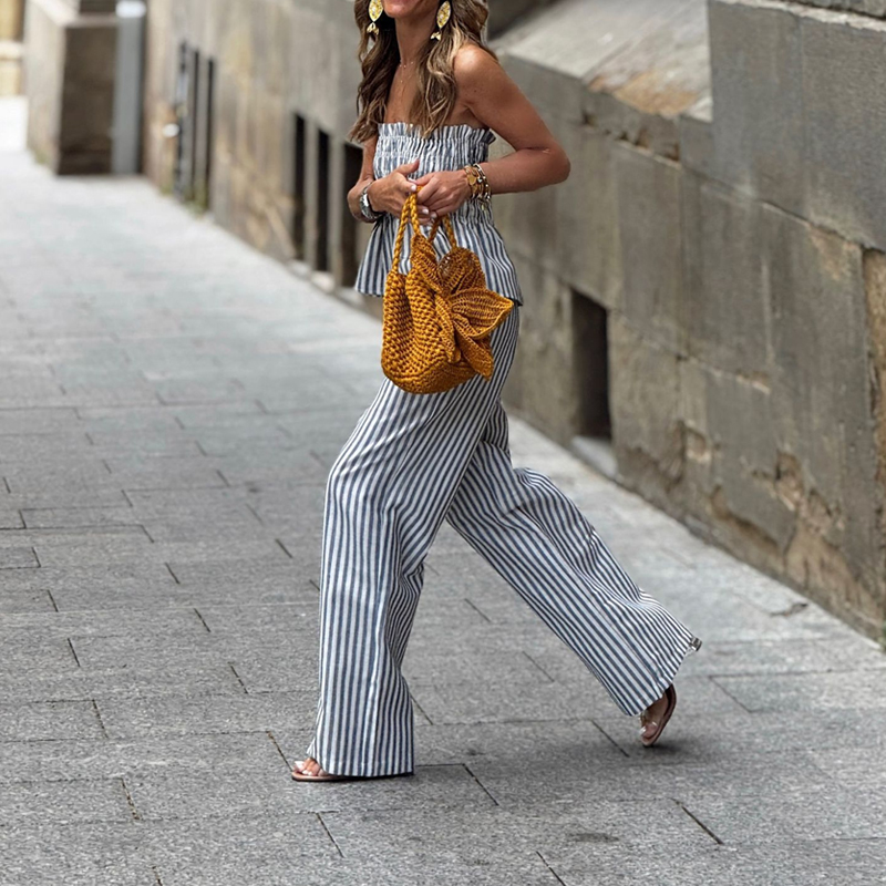 Completo Estivo a Righe per Va - Strapless Bra Backless recensione e prezzo